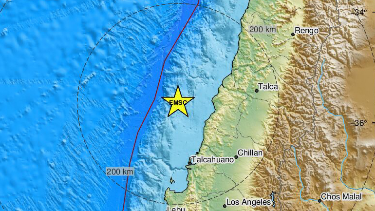 Σεισμός 6,4 Ρίχτερ στο κεντρικό τμήμα της Χιλής